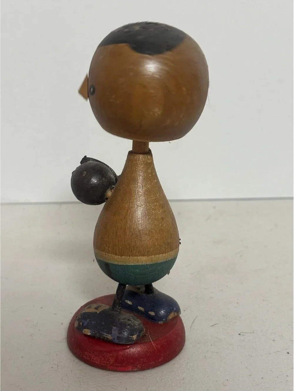 Vintage Wooden boxing Bobble Head Really Neat Must Look